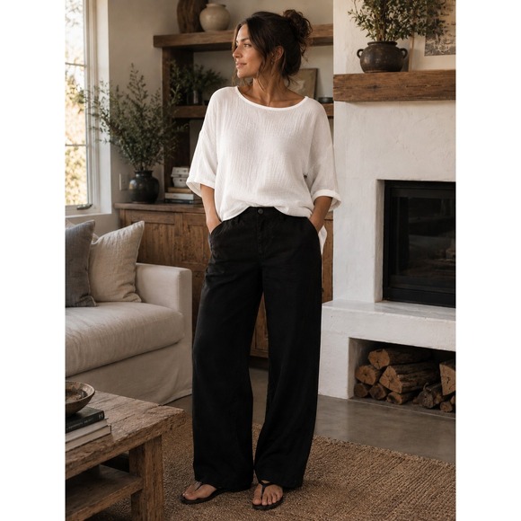Kall Meyer Denim - Kall Meyer Highrise Quiet Luxury Wideleg Black Denim Size 30